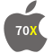 Aplicativo 70X para iOS